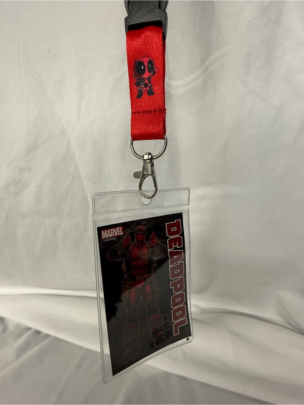 Deadpool Themed Lanyard ID Badge Holder Superhero Movie Keychain Neck Strap - Picture 8 of 10